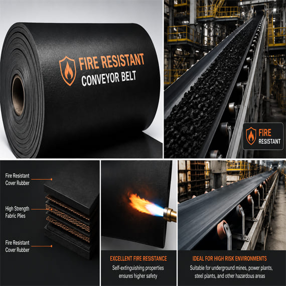 Fire Resistant Conveyor Belts